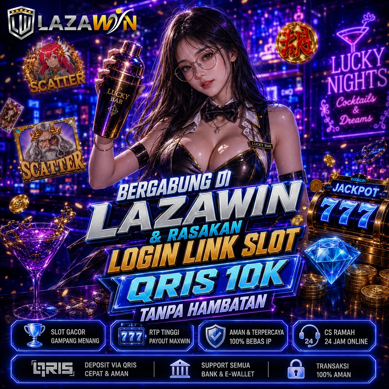 Bergabung Di Lazawin & Rasakan Login Link Slot Qris 10K Tanpa Hambatan